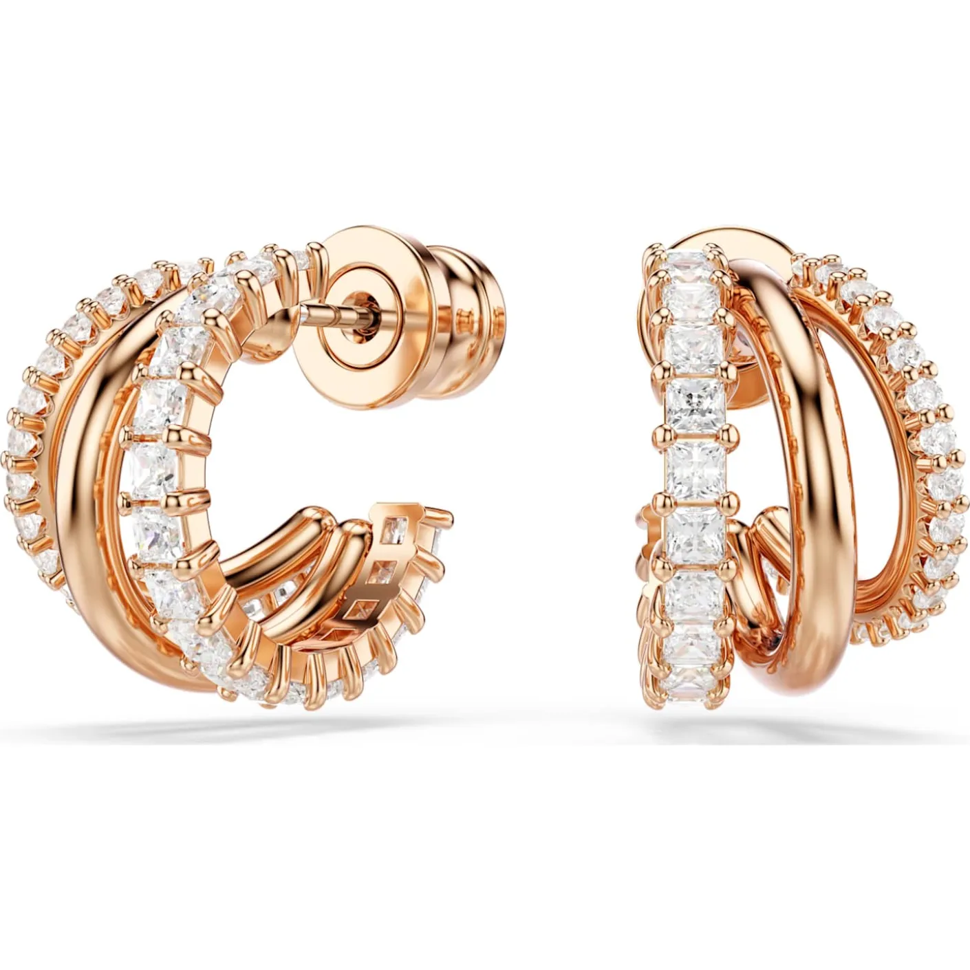Hyperbola hoop earrings
