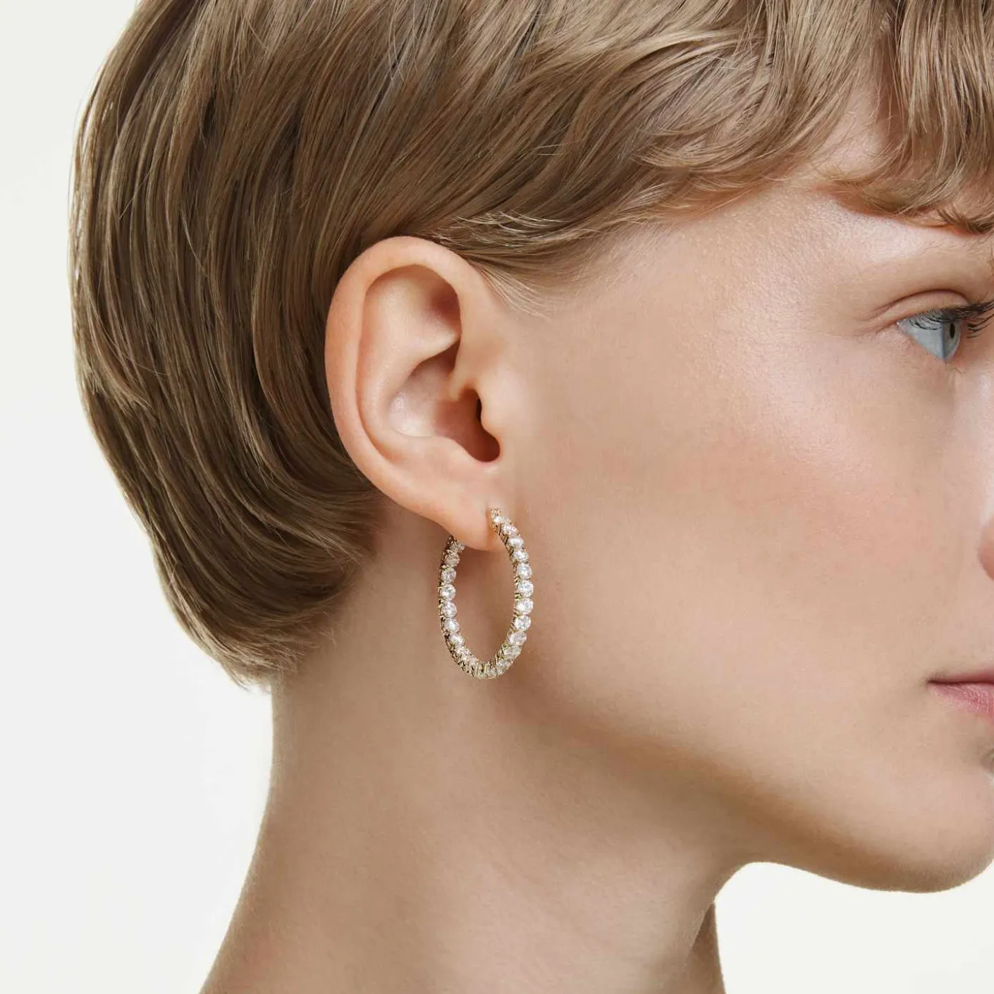 Matrix hoop earrings