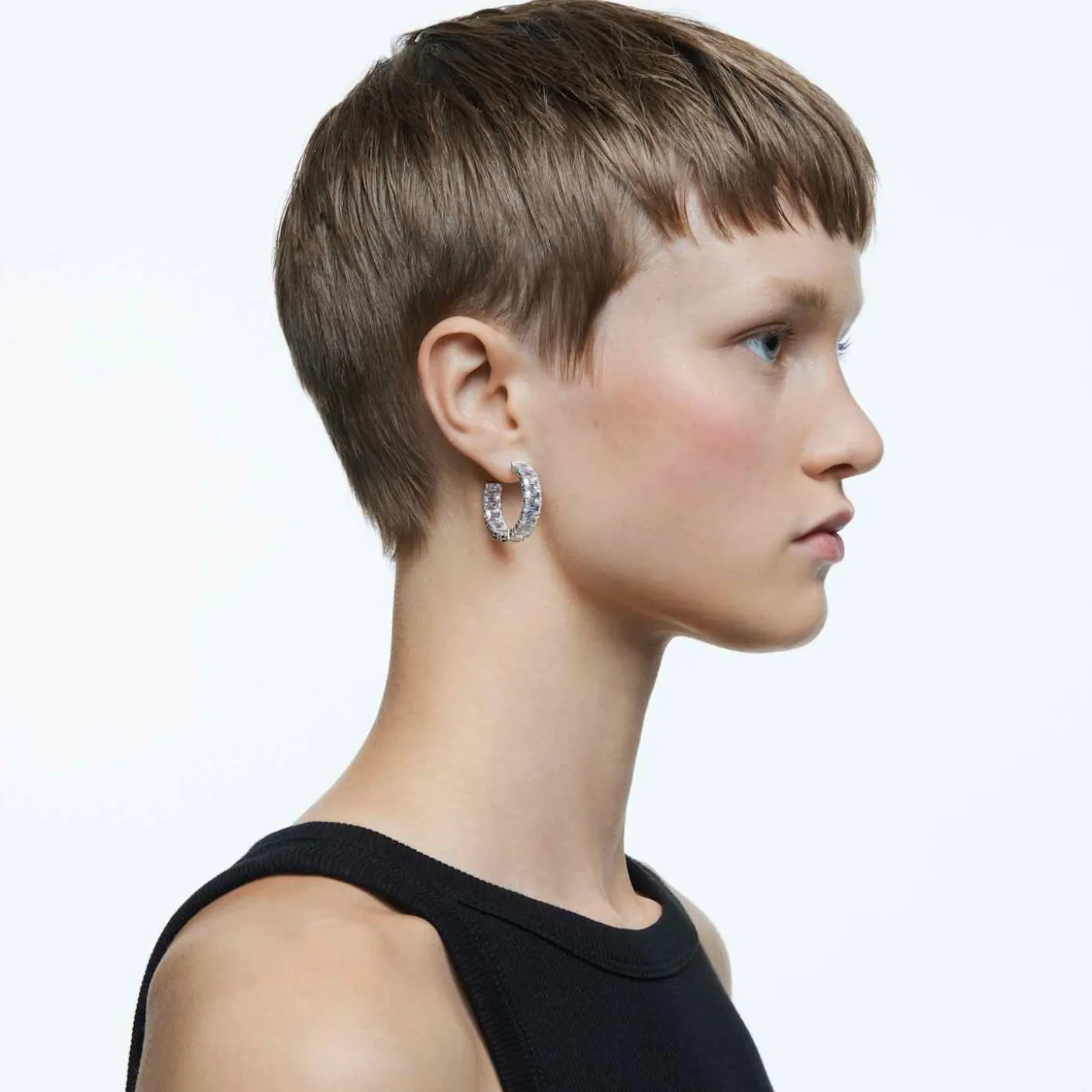 Matrix hoop earrings
