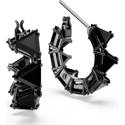 Matrix hoop earrings
