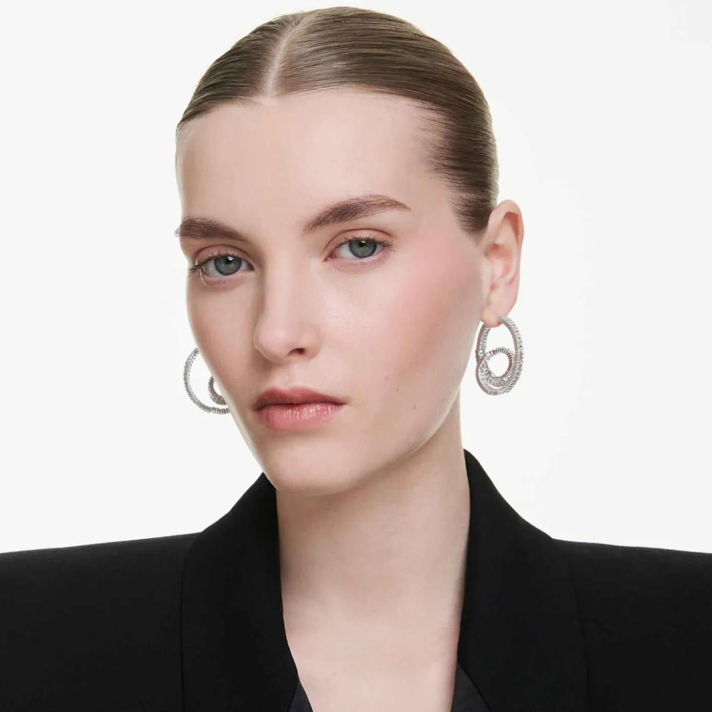 Matrix hoop earrings