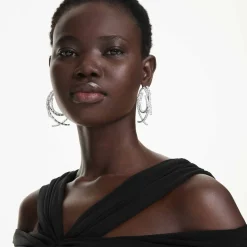Matrix hoop earrings