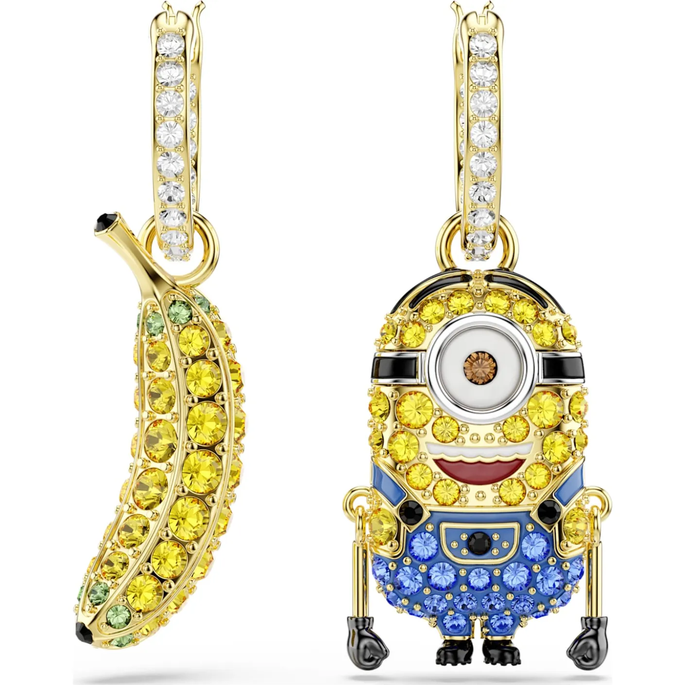Minions Stuart and Banana drop earrings