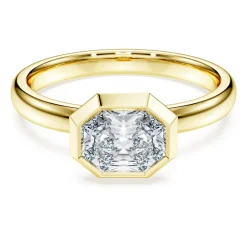 Octagon bezel ring