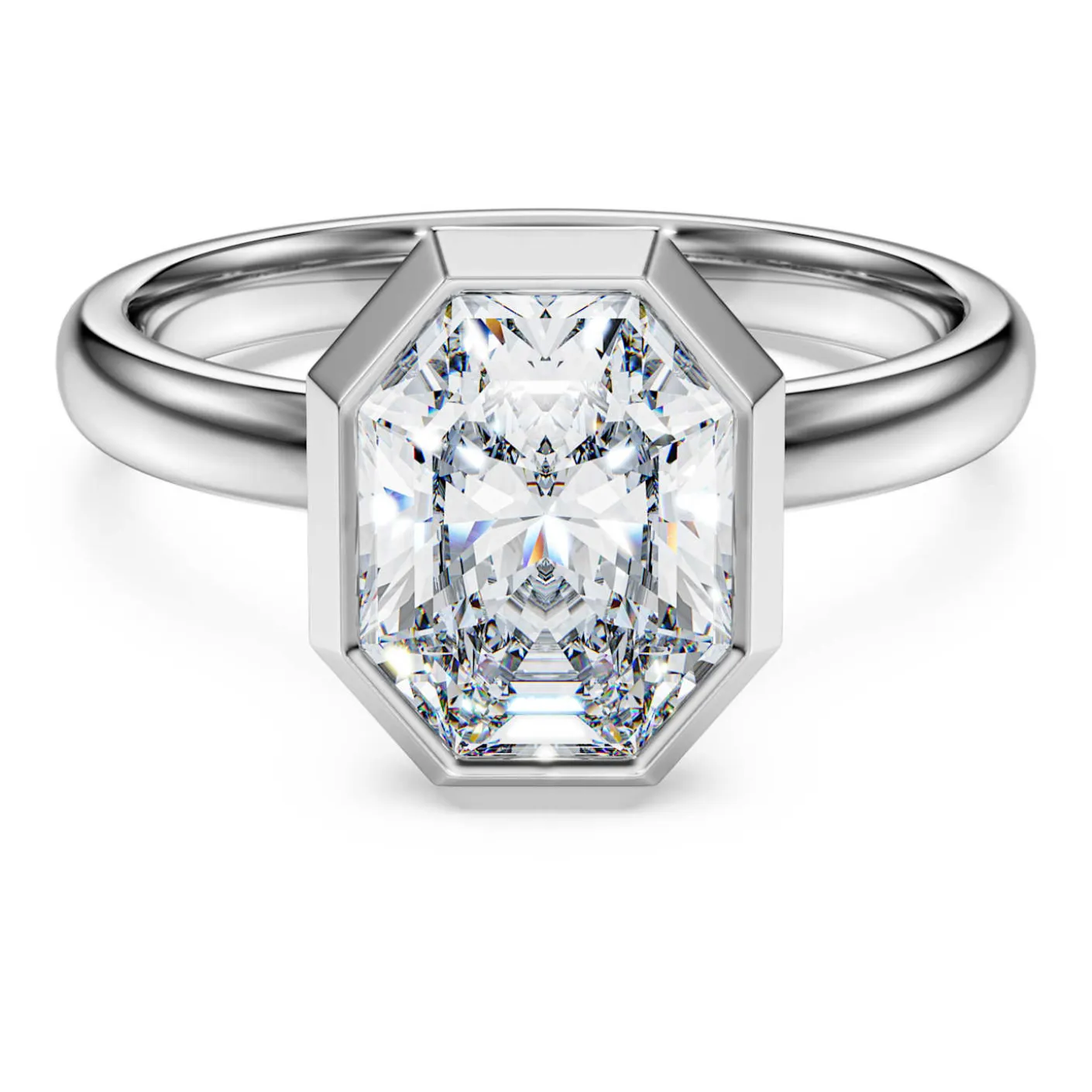 Octagon bezel ring