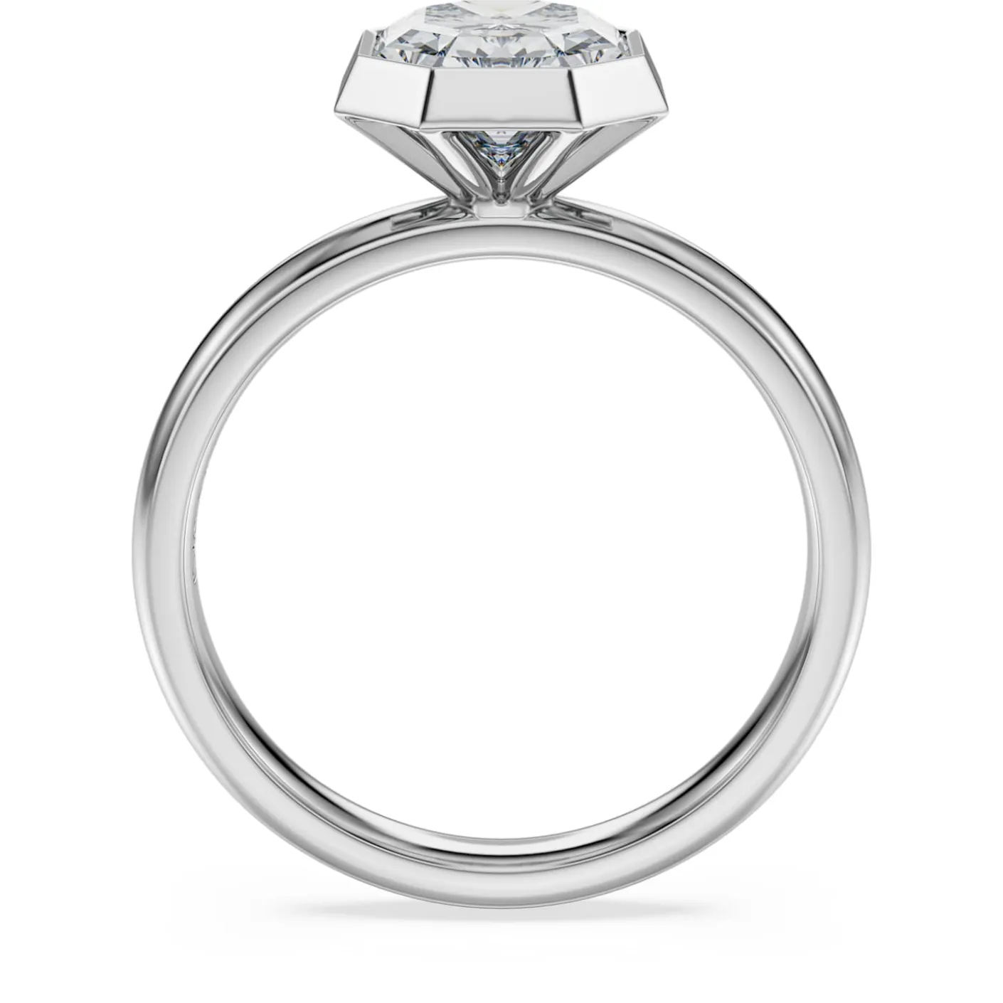 Octagon bezel ring