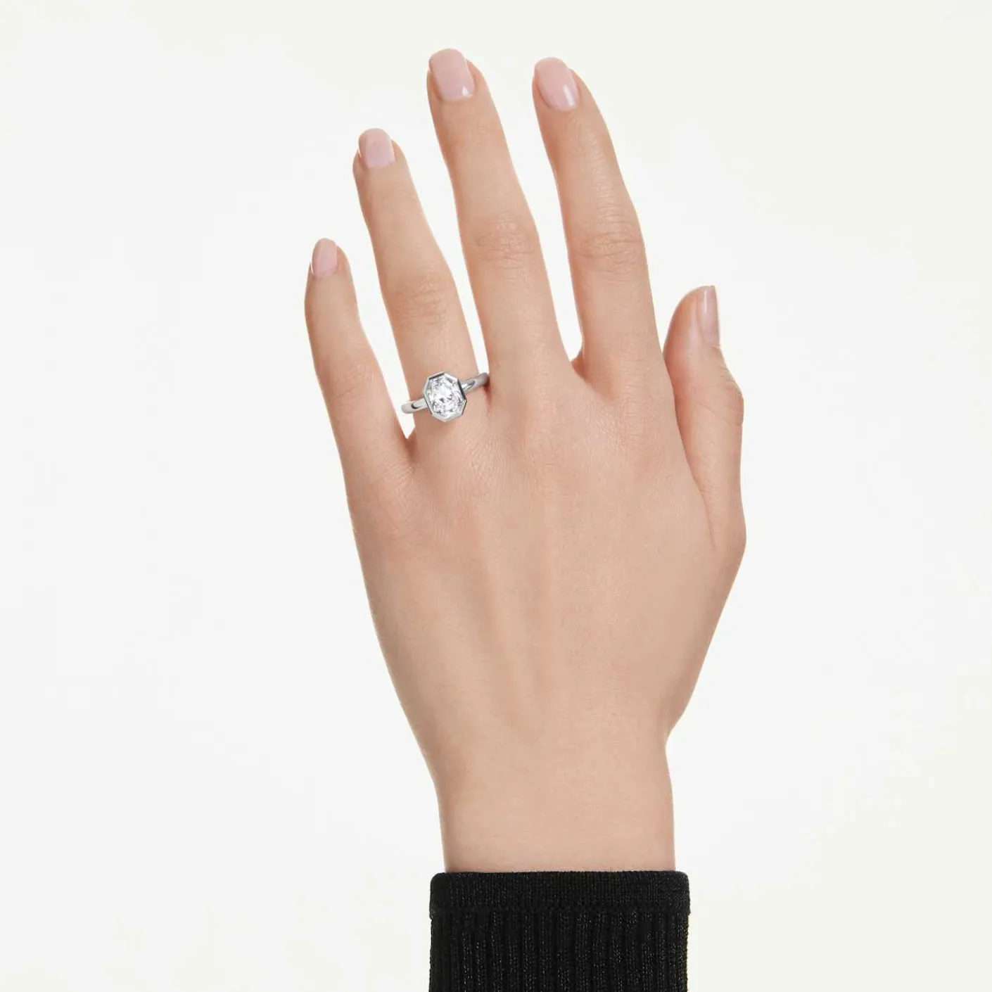 Octagon bezel ring