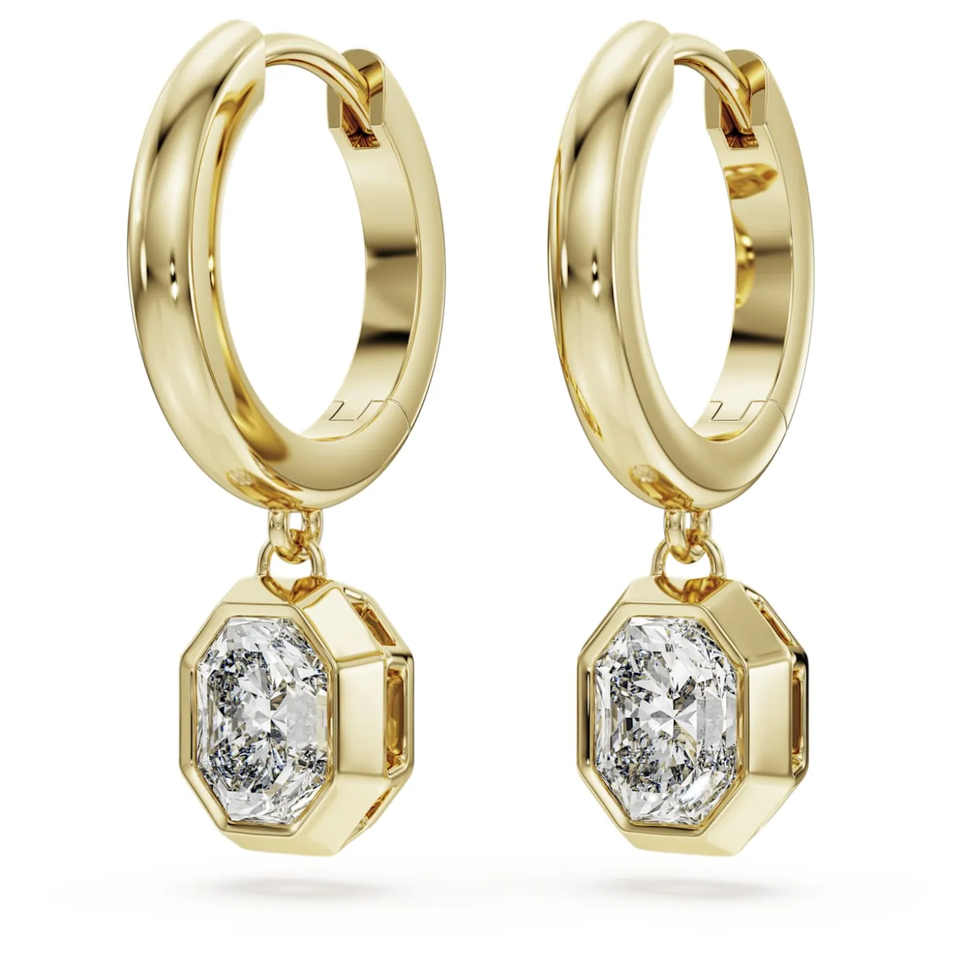 Octagon drop earrings