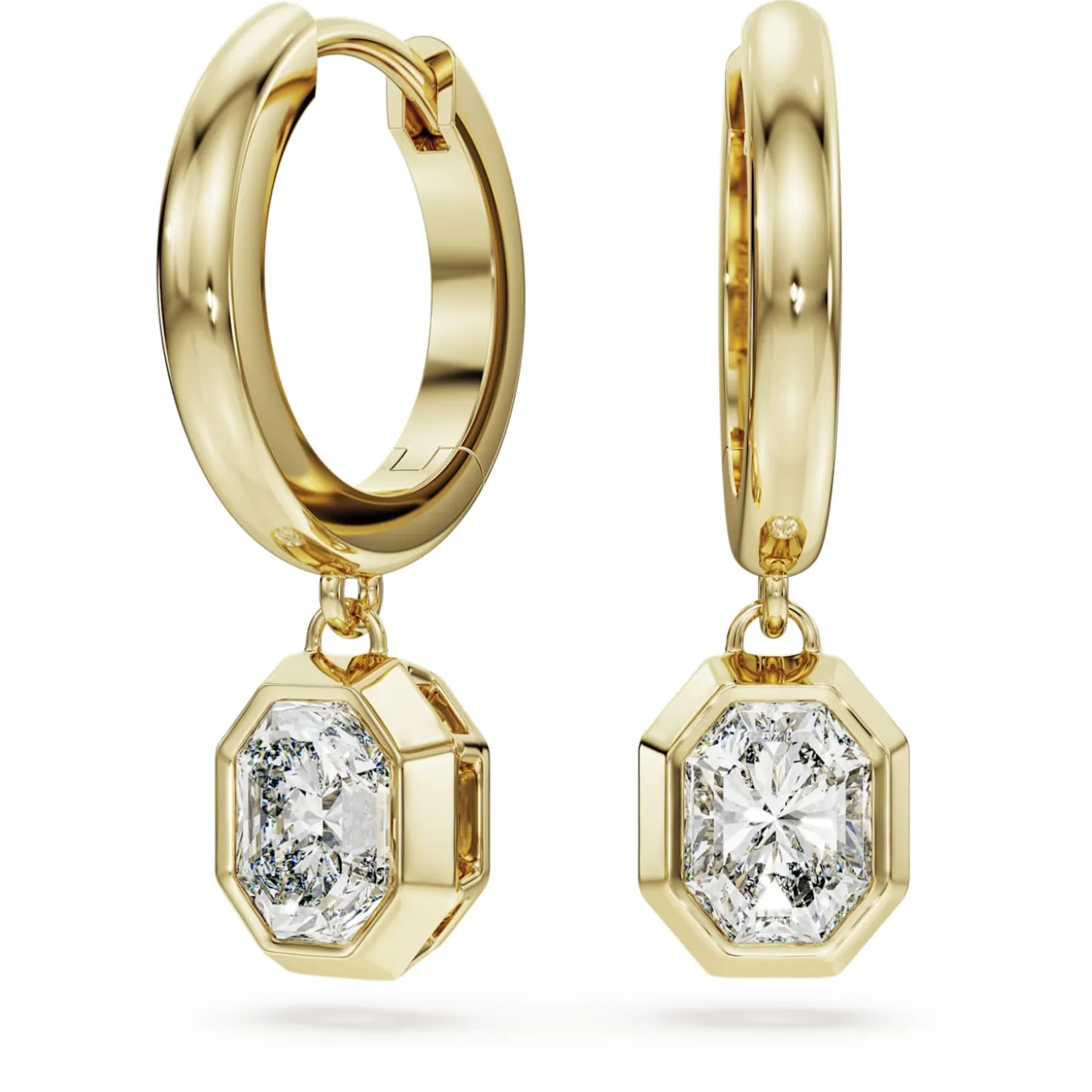 Octagon drop earrings