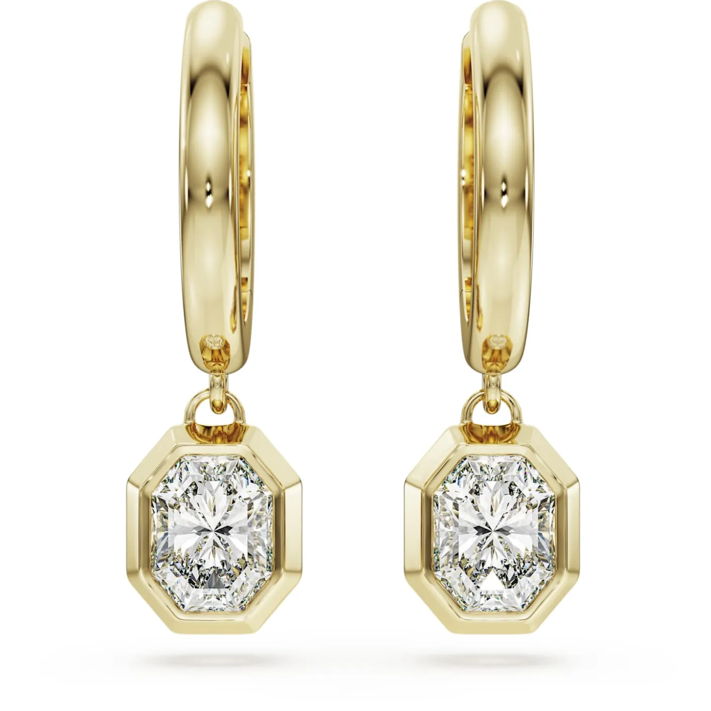 Octagon drop earrings