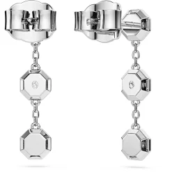 Octagon drop earrings
