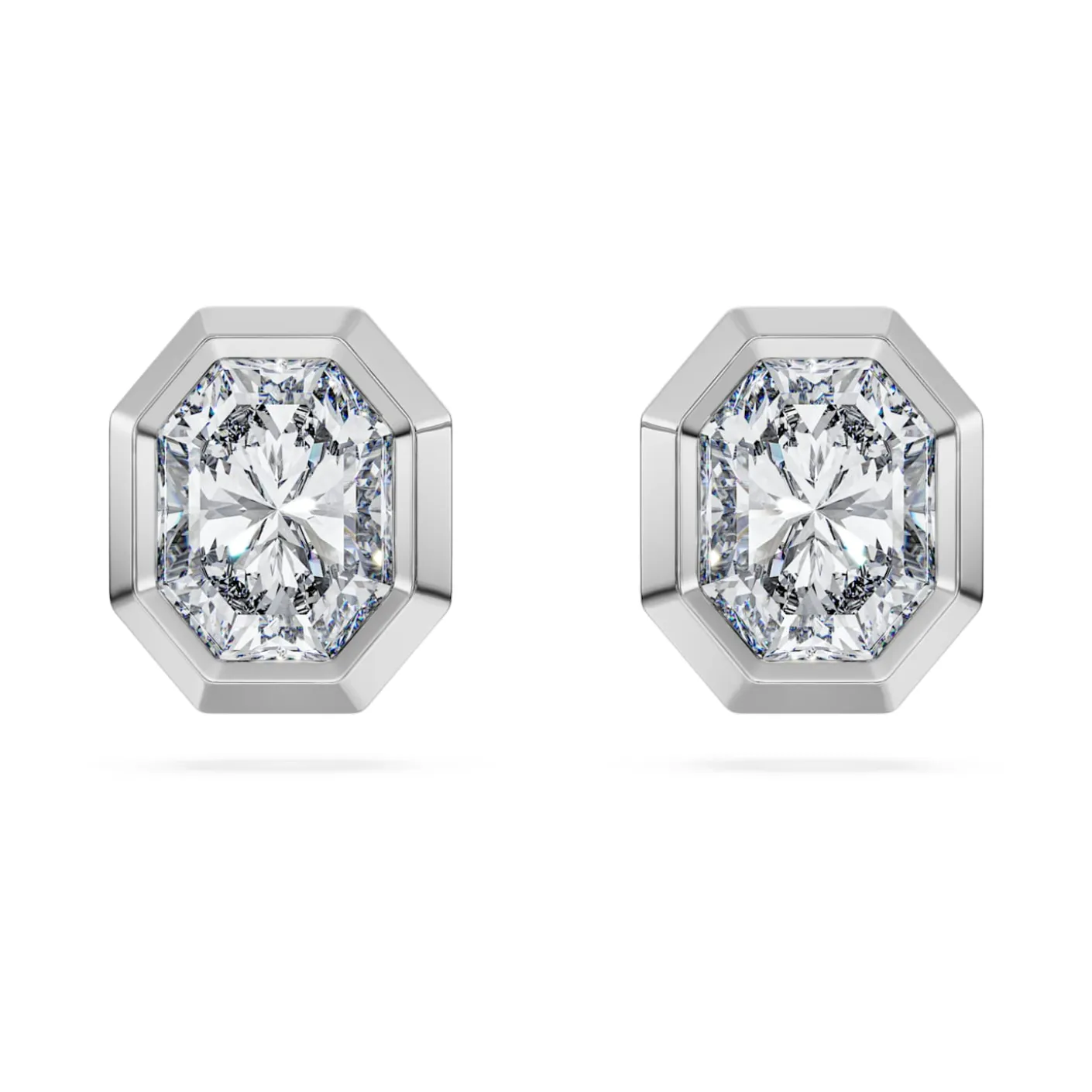 Octagon stud earrings
