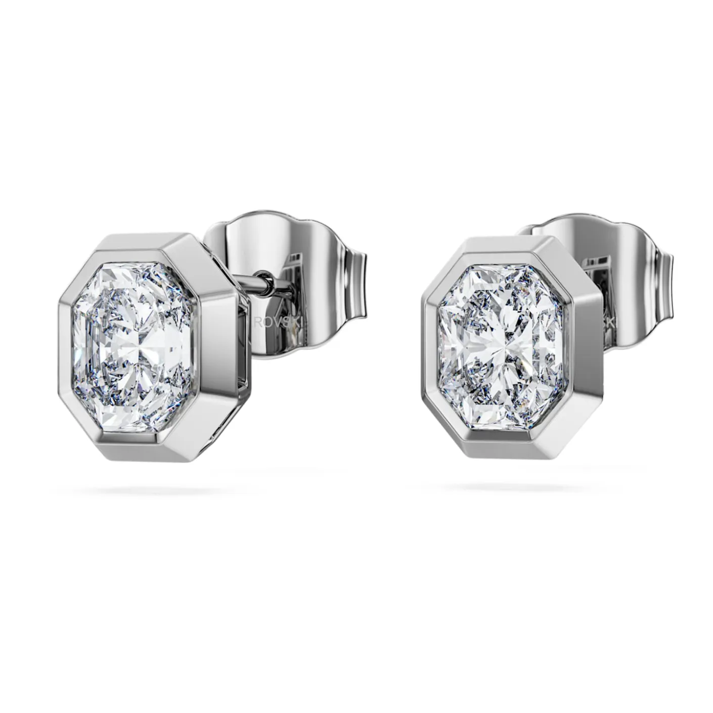 Octagon stud earrings