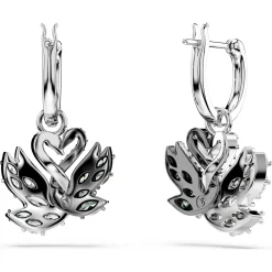 Swan drop earrings