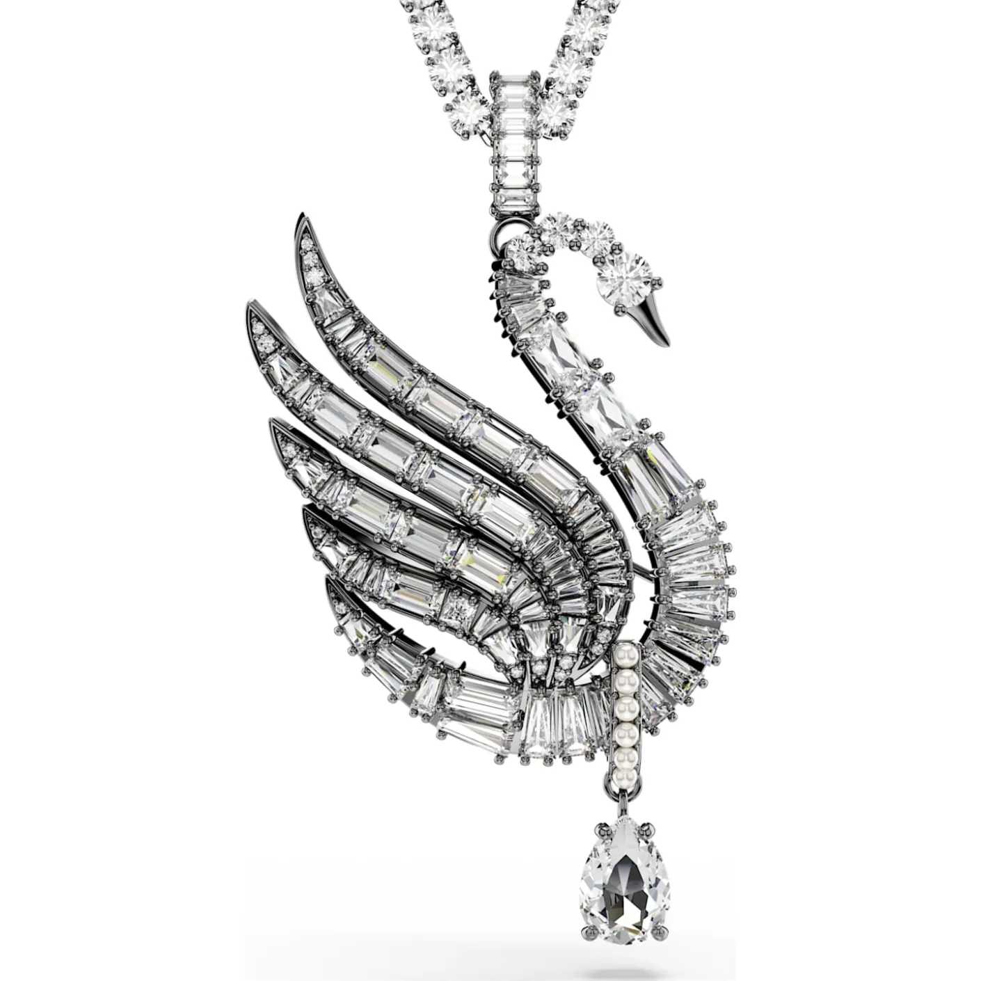 Swan pendant and brooch