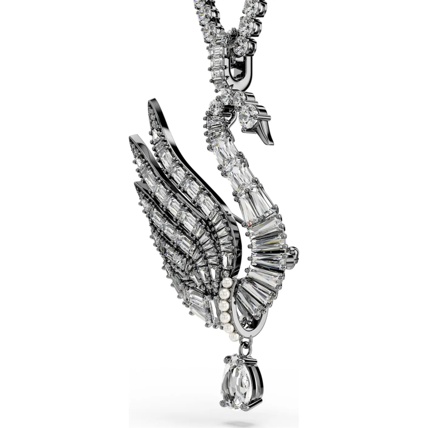 Swan pendant and brooch