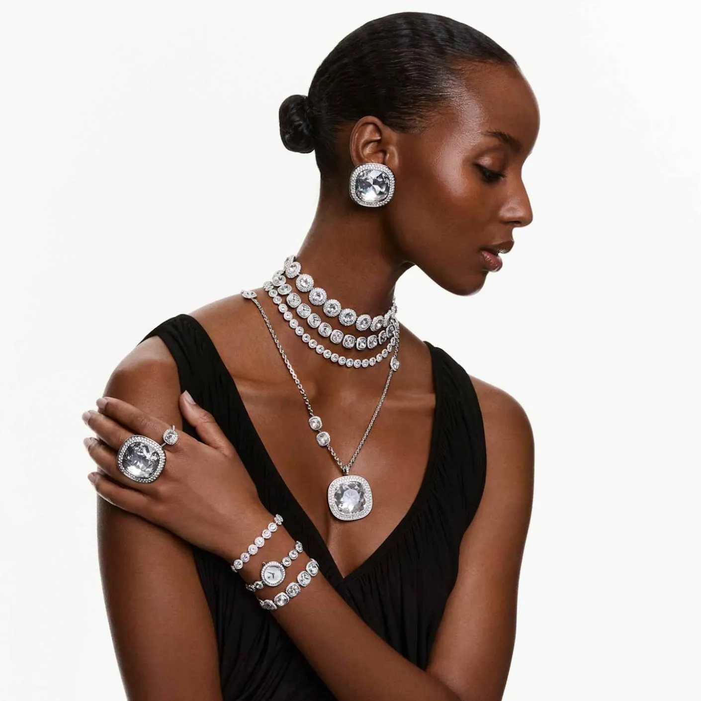Una Angelic clip earrings